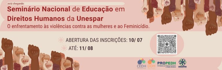 Propedh abre inscrições para IV Seminário Nacional de Educação em Direitos Humanos
