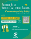 Unespar abre período para Solicitação de Aproveitamento de Estudos para o 2º semestre do ano letivo de 2026
