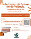 Unespar abre período para Solicitação de Exame de Suficiência para o 2º semestre do ano letivo de 2026