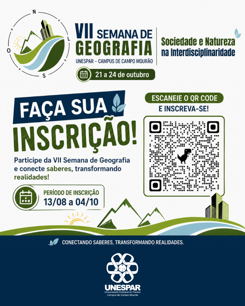 VII Semana de Geografia - Sociedade e Natureza na Interdisciplinaridade