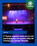 Festival de Arte e Cultura da Unespar aconteceu entre os dias 27 e 30 de maio