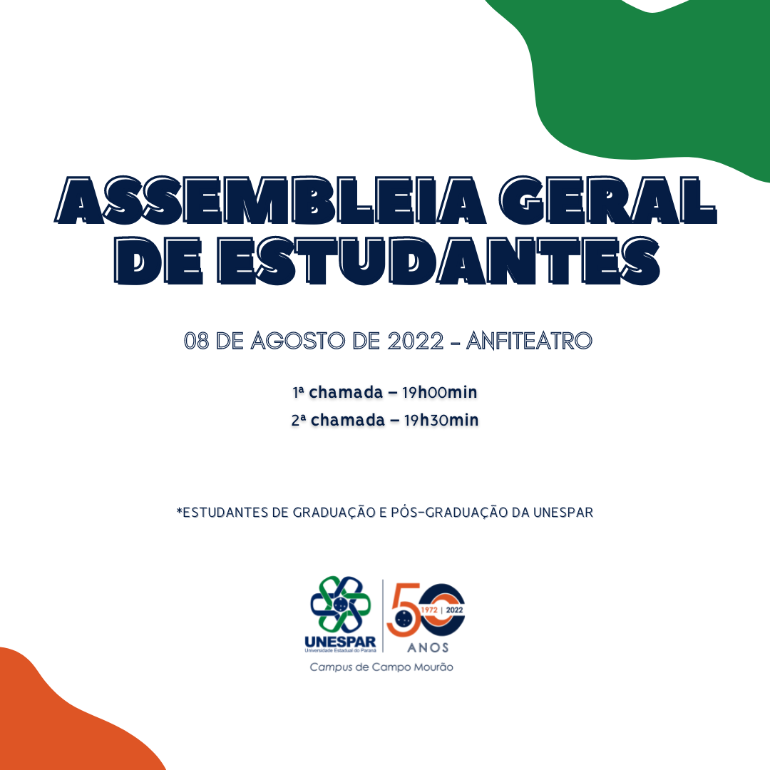 Assembleia Geral de Estudantes - Unespar de Campo Mourão