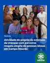 Atividade de projeto de extensão da Unespar com parceiros resgata alegria de pessoas idosas em Campo Mourão