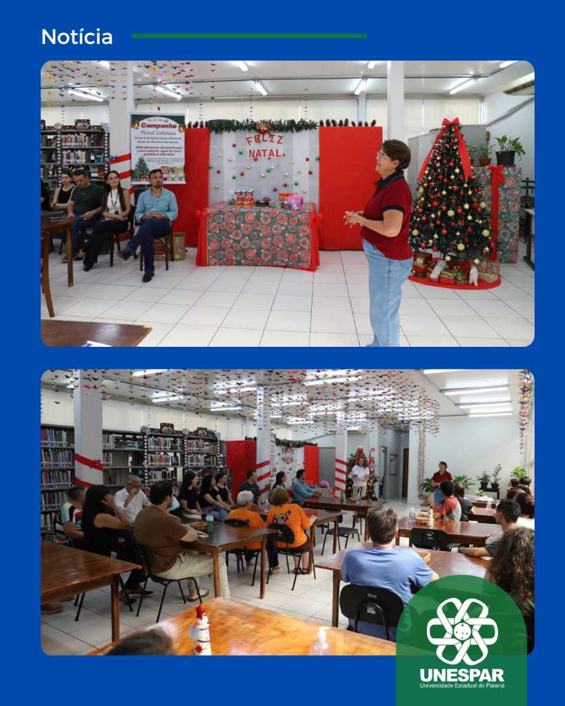 Biblioteca da Unespar de Campo Mourão lança campanha Natal Solidário 2026
