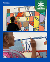 CADI transforma mural da Unespar durante o 3º Festar, sob coordenação de docente de Artes Visuais