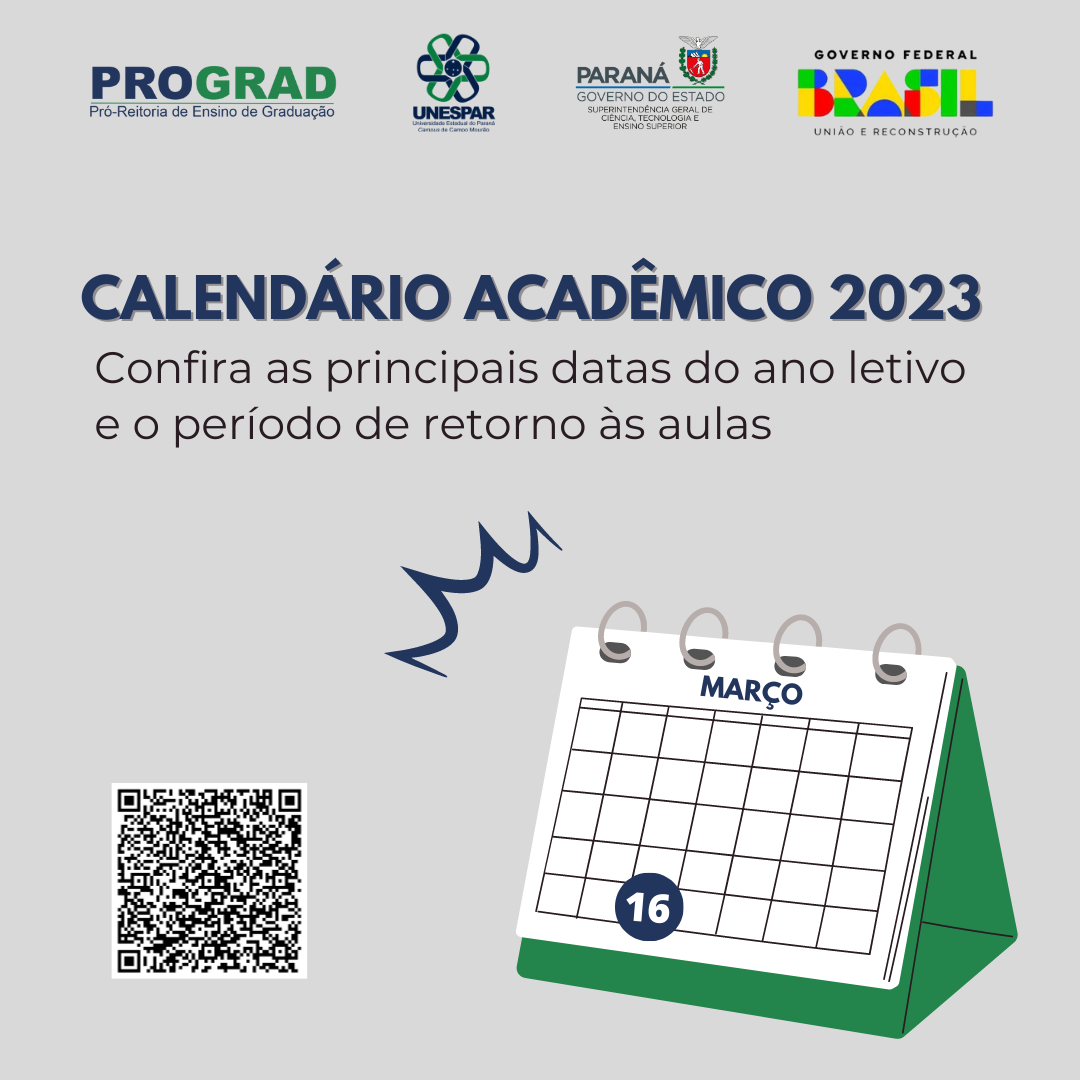 Calendário Acadêmico 2023 - Unespar