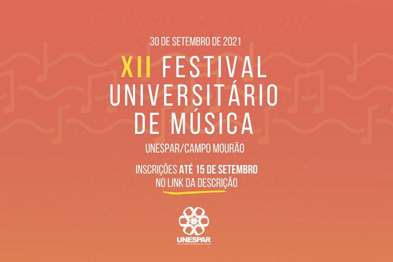 Comissão organizadora do XII Festival Universitário de Música divulga lista de classificados para primeira fase