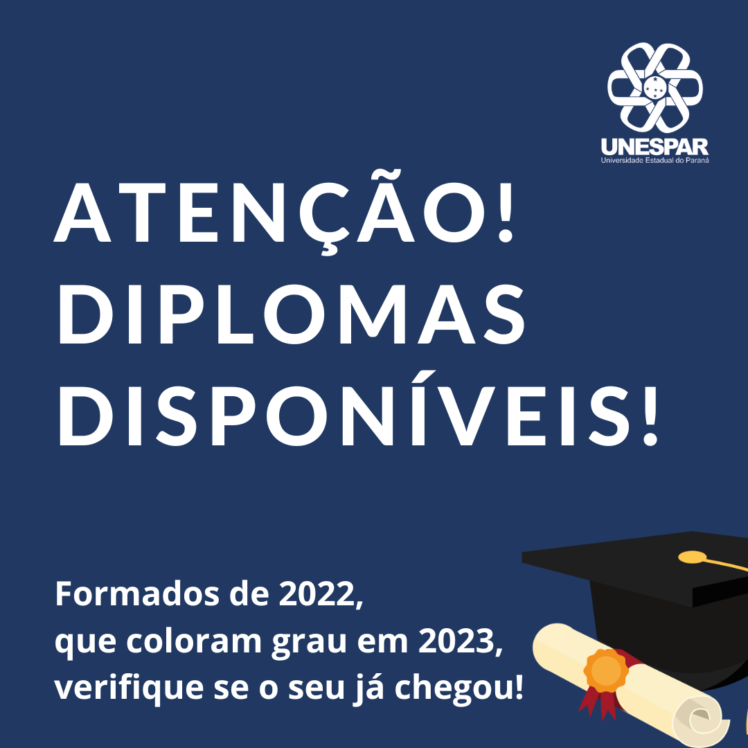 Diplomas disponíveis para retirada