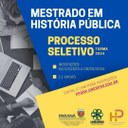 Estão abertas as inscrições do processo seletivo do Mestrado em História Pública da Unespar (PPGHP)