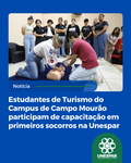 Atividade “Primeiros Socorros e sua importância para o profissional de Turismo” foi conduzida pela enfermeira e profa. Me. Ana Lúcia Cardoso
