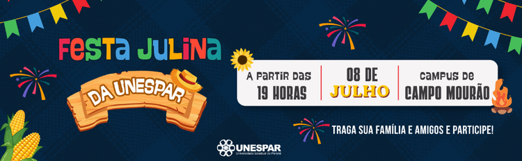 Festa Julina da Unespar terá cardápio típico e concursos de trajes e de quadrilhas 