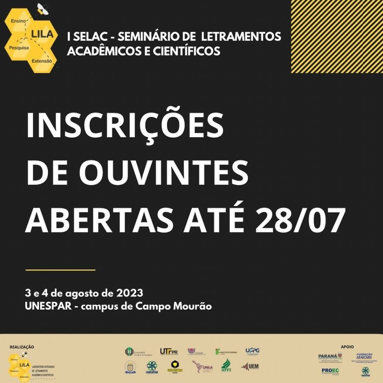 I Selac segue com inscrições abertas até 28 de julho