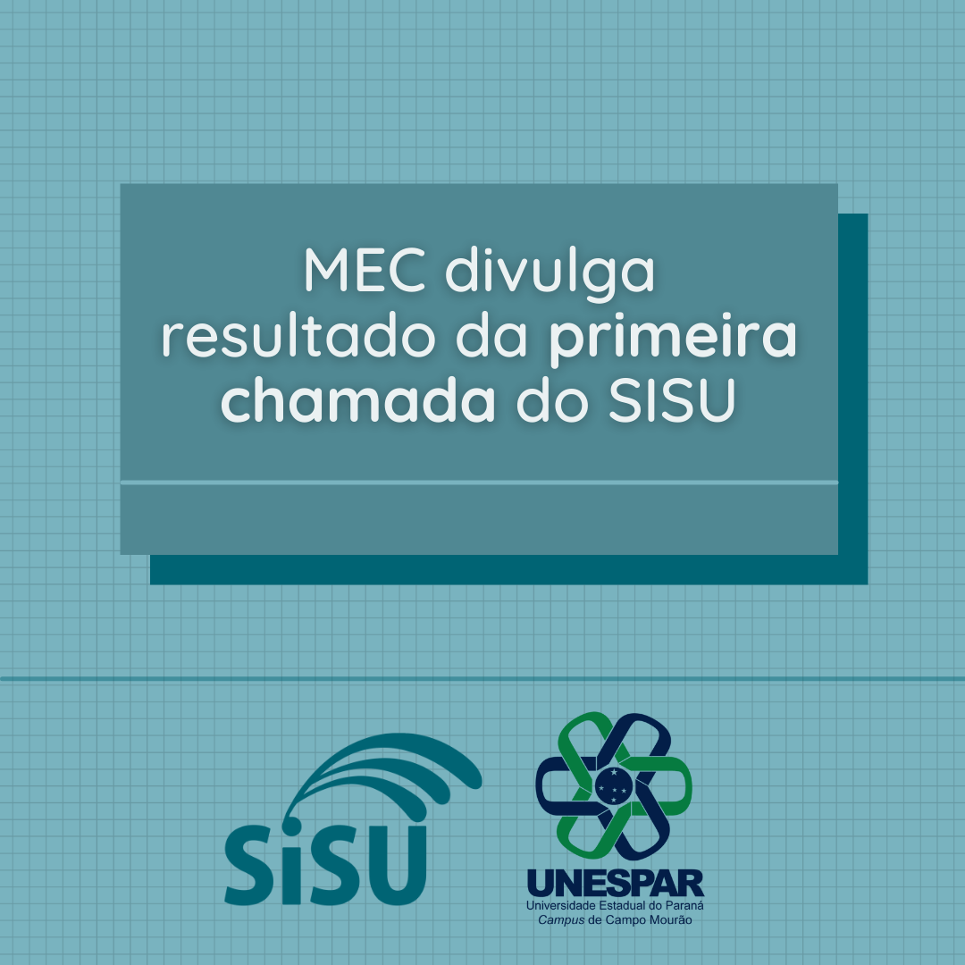 MEC - SiSU - Unespar de Campo Mourão