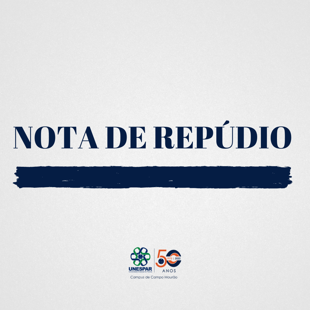Nota de repúdio - Unespar de Campo Mourão 