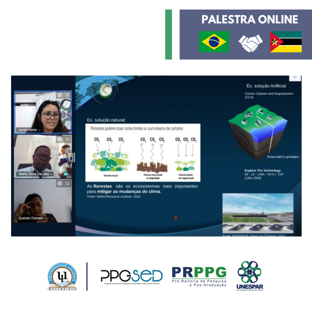 Palestra "Desafios dos territórios às mudanças climáticas" - Unespar/UniLicungo