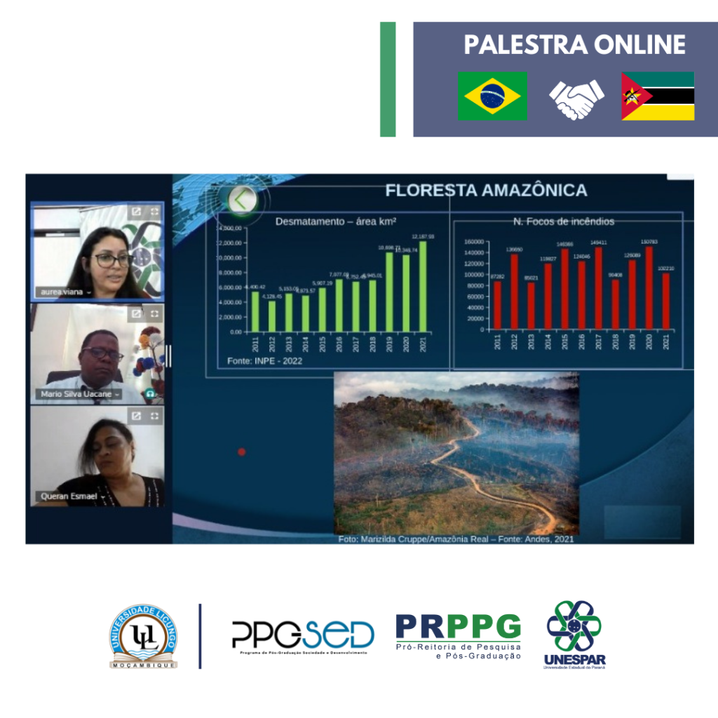 Palestra "Desafios dos territórios às mudanças climáticas" - Unespar/UniLicungo
