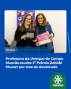 Professora da Unespar de Campo Mourão recebe 3º Prêmio Zahidé Muzart por tese de doutorado