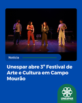 Programação do evento gratuito e aberto à comunidade mourãoense e da região segue até este sábado (30)