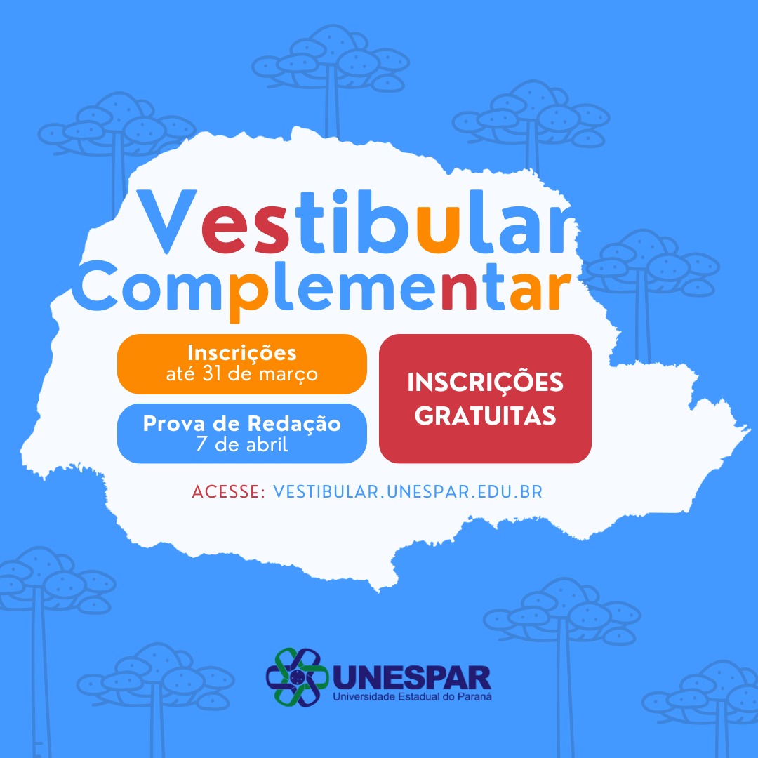 Unespar abre inscrições para Vestibular Complementar 2024
