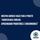 Unespar anuncia vagas para o projeto “Agroecologia familiar: aproximando produtores e consumidores”