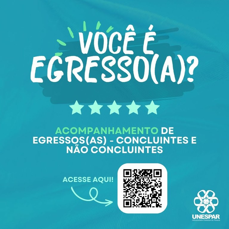 Unespar convida egressos/as concluintes e não concluintes a preencherem formulário de acompanhamento