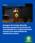 O pesquisador e prof. Dr. José Antônio Baptista Neto, da Universidade Federal Fluminense (UFF), do Rio de Janeiro, ministrou a palestra “Microplásticos para além da questão ambiental” 