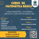 Curso de Matemática Básica - 2022 - Unespar de Campo Mourão