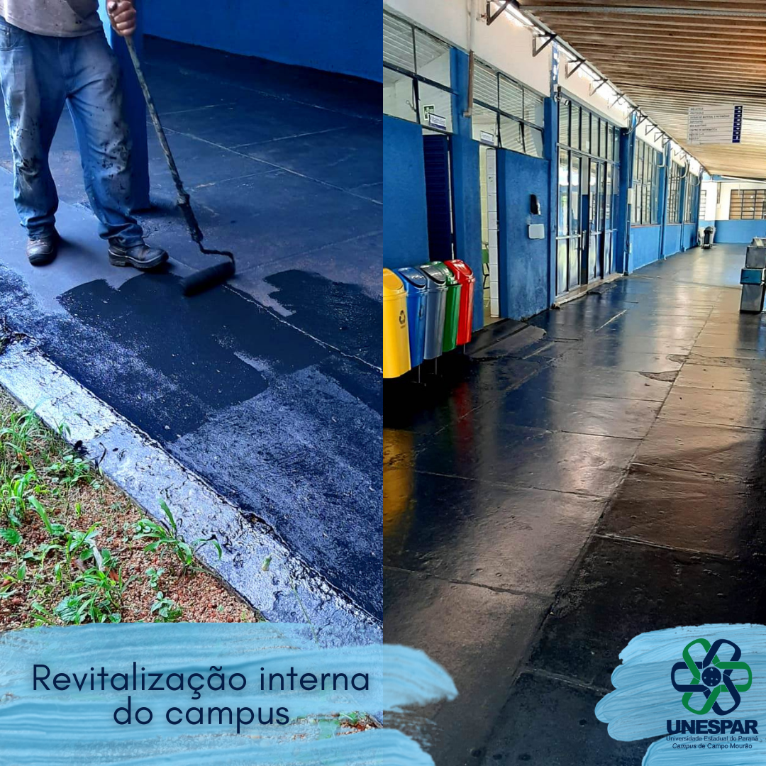 Revitalização de pintura interna do campus