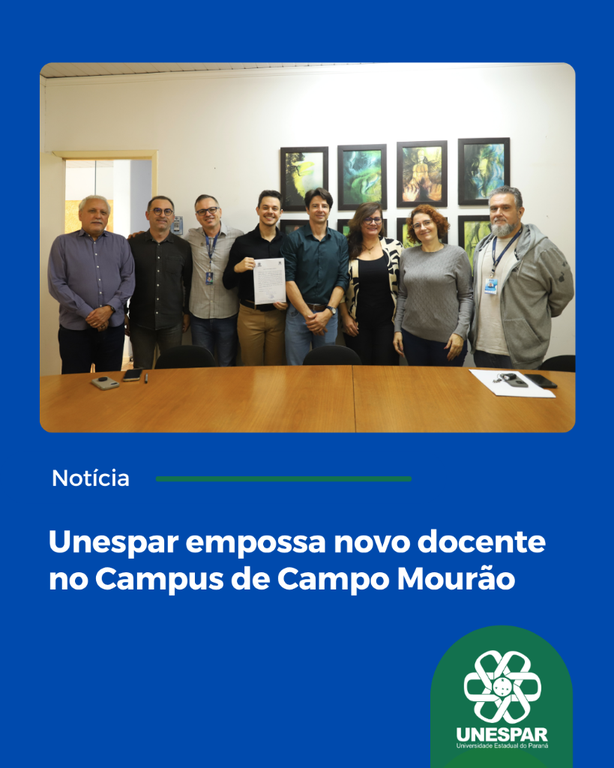 Unespar empossa novo docente no Campus de Campo Mourão