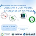 Unespar realizará Mostra de Projetos de Extensão UNESPAR e USF
