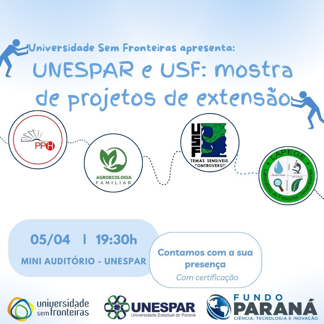 Unespar realizará Mostra de Projetos de Extensão UNESPAR e USF