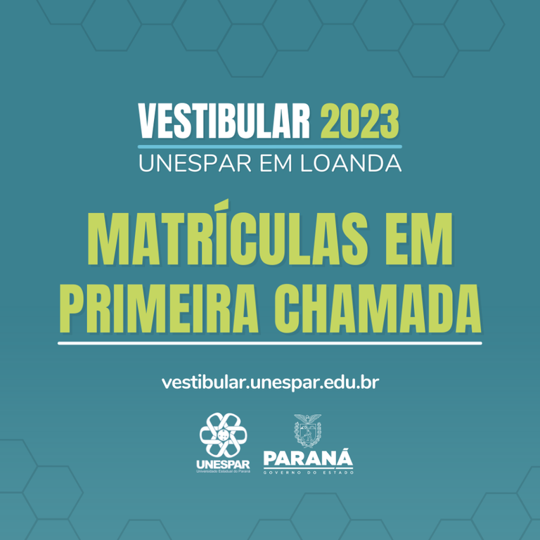 Vestibular 2023 Unespar em Loanda: matrículas acontecem entre 5 e 6 de julho