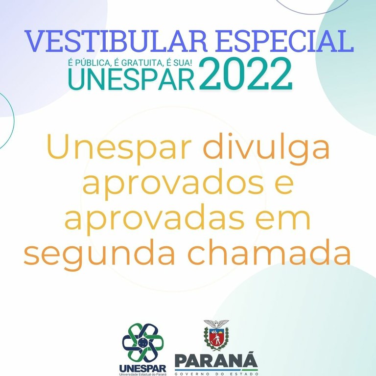 Vestibular Especial 2022 - Segunda chamada 