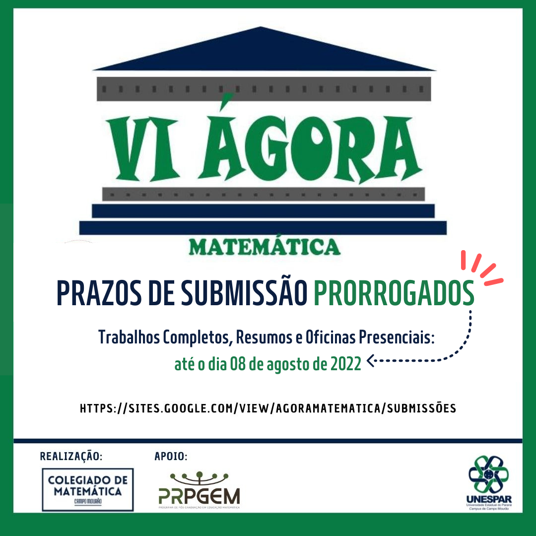 VI Ágora Matemática - Unespar 