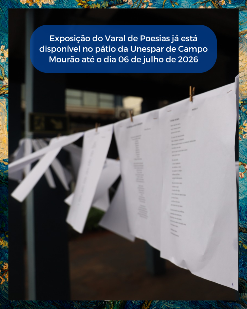 XXII Varal de Poesias da Unespar é remarcado para 6 de julho devido aos jogos da Seleção Brasileira